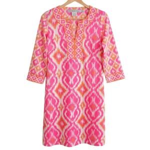 Gretchen Scott Ikat Shift Mini Dress Size Small
